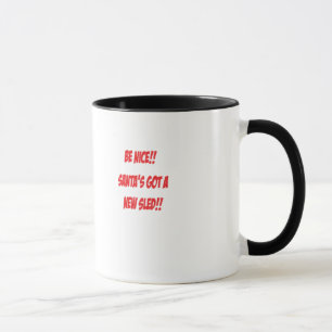 Santa's New Sled Christmas Mug