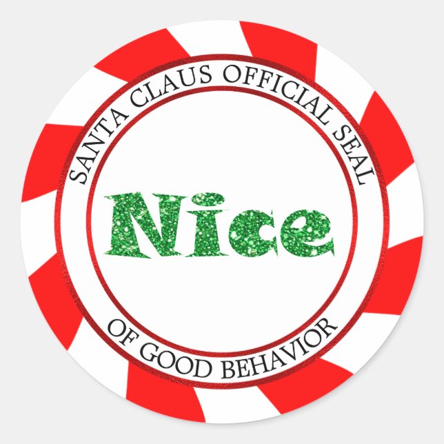 Santa's Nice List Official Seal Christmas (Front)