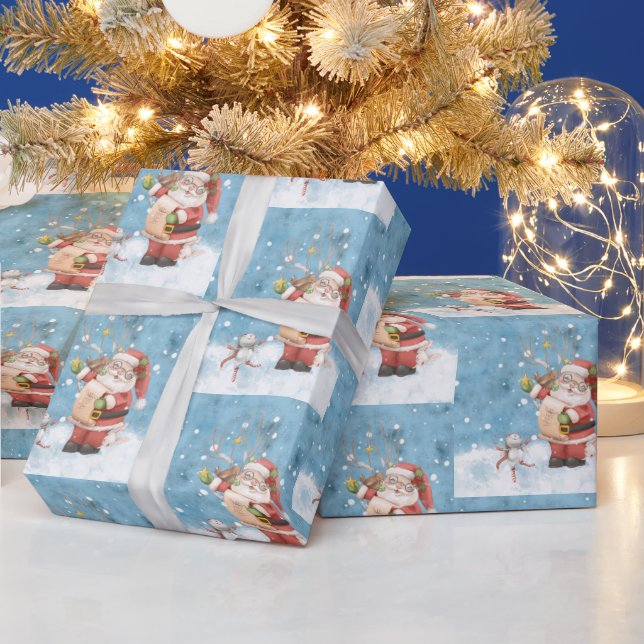 Santa's Nice List Wrapping Paper (Holidays)