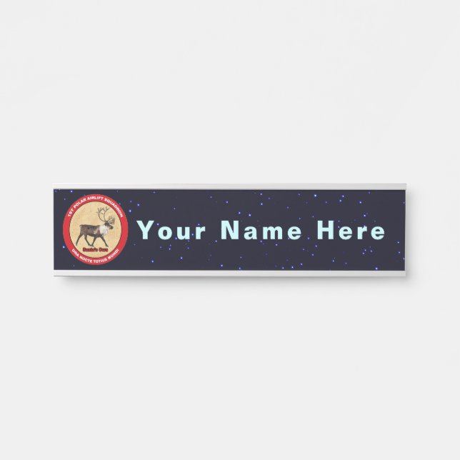 Santa's Own - 1st Polar Airlift Squadron Door Sign (Front)