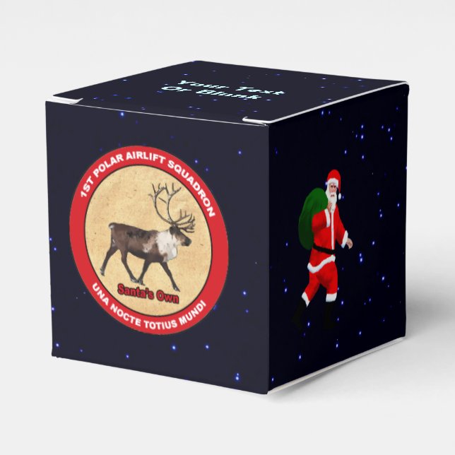 Santa's Own - 1st Polar Airlift Squadron Favor Box (Front Side)