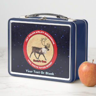 Santa's Own - 1st Polar Airlift Squadron Metal Lunch Box