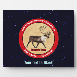 Santa's Own - 1st Polar Airlift Squadron Plaque