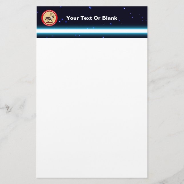 Santa's Own - 1st Polar Airlift Squadron Stationery (Front)