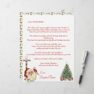 Santa's Personal Letter to Your Child North Pole