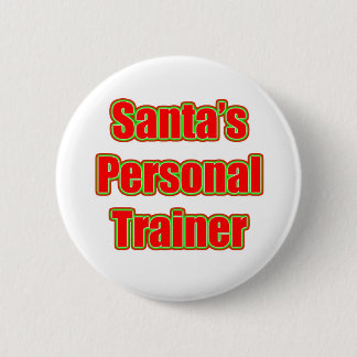 Santa's Personal Trainer 2 Inch Round Button