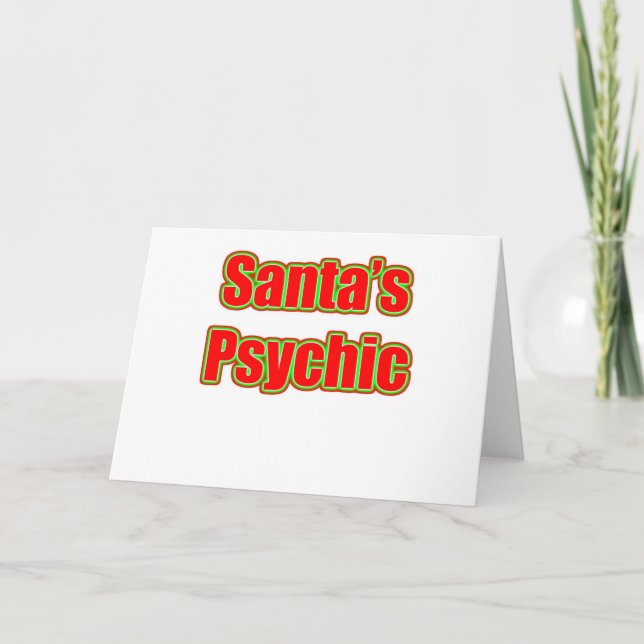 Santa's Psychic Holiday Card (Front)