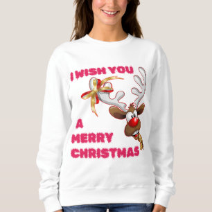 SANTA'S REINDEER WISHES YOU A MERRY CHRISTMAS SWEATSHIRT