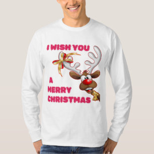 SANTA'S REINDEER WISHES YOU A MERRY CHRISTMAS T-Shirt