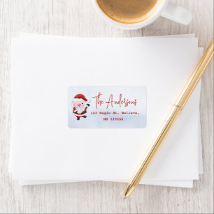 Santa's Return Address Label