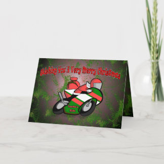 Santa's Ride Cad Holiday Card