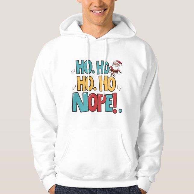 Santa's Sassy Side Hoodie (Front)