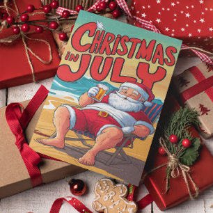 Santas Seaside Serenity  Postcard