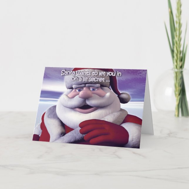 Santa's Secret Holiday Card (Front)