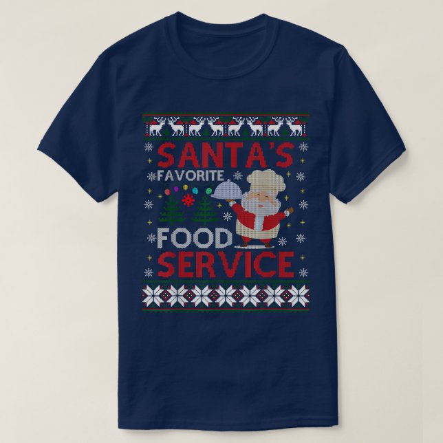 Santas Service de nourriture favori Vilain Sweat d (Design devant)