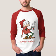 Santa's Sidekick Cute Funny Christmas Cartoon Dude