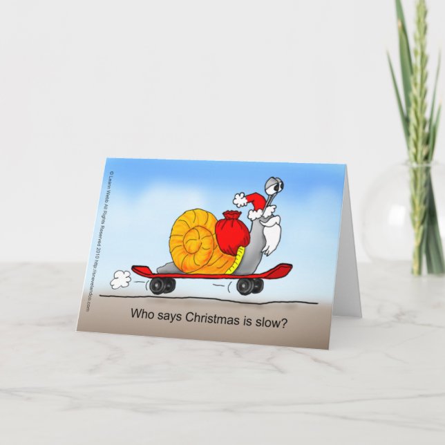 Santa's Skateboard Holiday Card (Front)