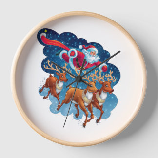 Santa's Sleigh Adventure Clock