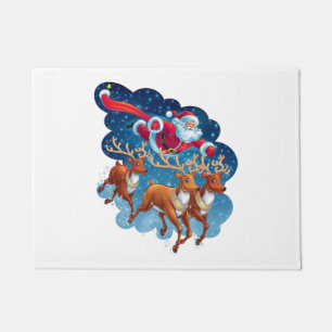 Santa's Sleigh Adventure Doormat