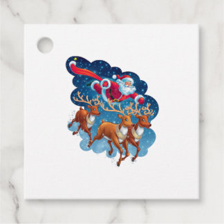 Santa's Sleigh Adventure Favour Tags