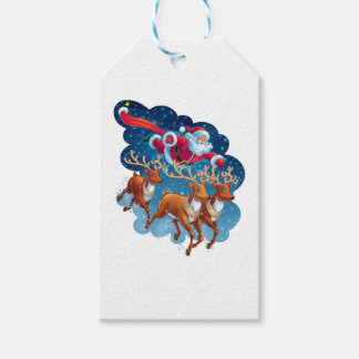 Santa's Sleigh Adventure Gift Tags