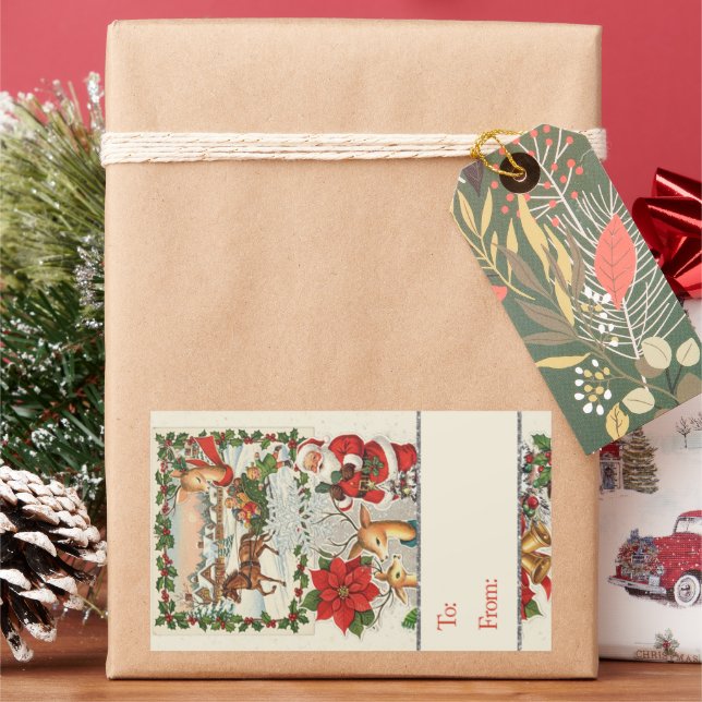 Santa's Sleigh Ride: Classic Holiday Sticker (Holiday)