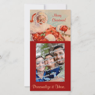 Santas Sleigh Ride Photocard Holiday Card