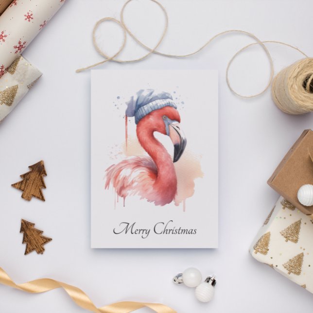 Santa's Snowbird Flamingo, custom Invitation (Creator Uploaded)