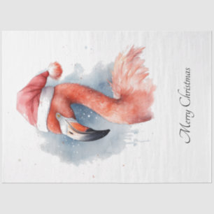 Santa's Snowbird Flamingo, custom Tissue Paper