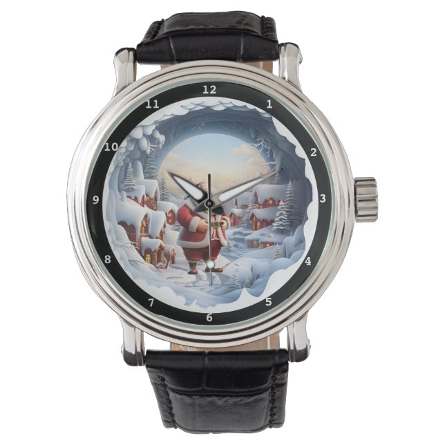 Santa's Snowy Village Night Watch (Front)