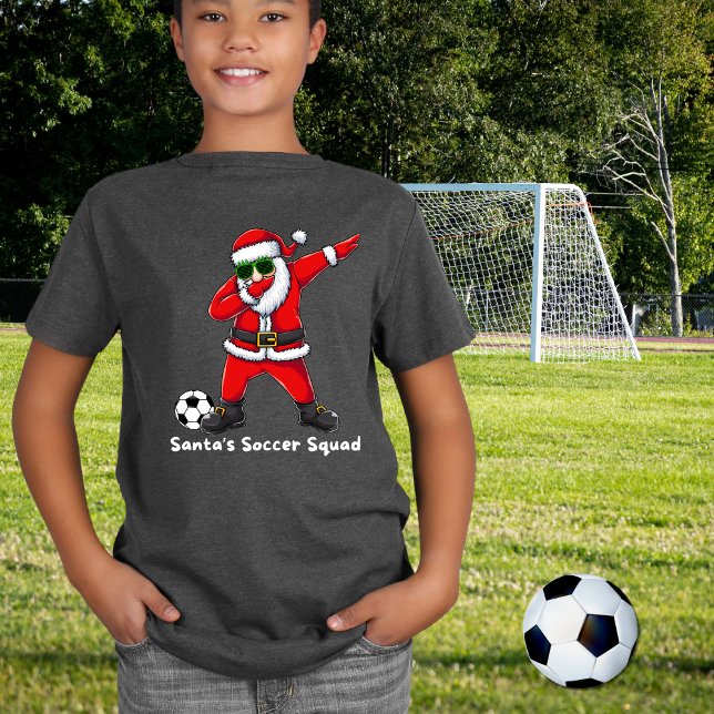 Santa's Soccer Squad Dabbing Santa Christmas T-Shirt (Creator Uploaded)