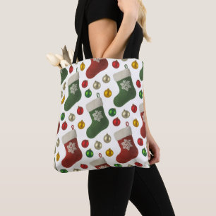 Santas Stocking Tote Bag