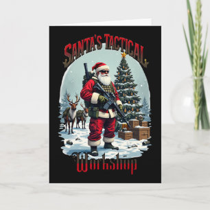 Santa's Tactical Workshop Ar-15 Gun Rights Patriot Card