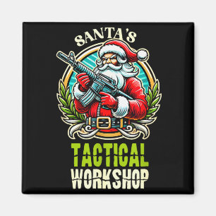 Santa's Tactical Workshop Santa Has Guns And Chris Magnet
