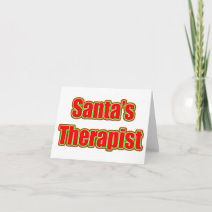 Santa's Therapist Holiday Card