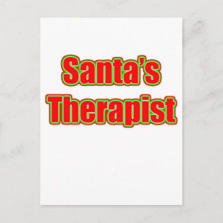 Santa's Therapist Holiday Postcard