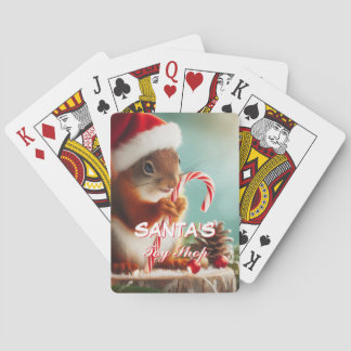 Santa's Toy Shop Playing Cards Customizable 