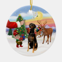Santa's Treat - Doberman Pinscher (natural ears)