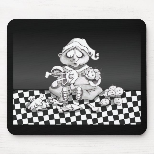 santas twisted helper mouse pad (Front)