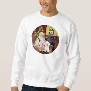 Santa's Two Bichon Frise Sweatshirt