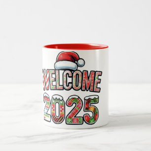 santa's welcome 2025 mug