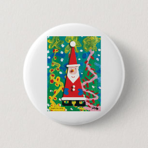 Santa's Winter Wonderland - Kids Art for CHOC 2 Inch Round Button