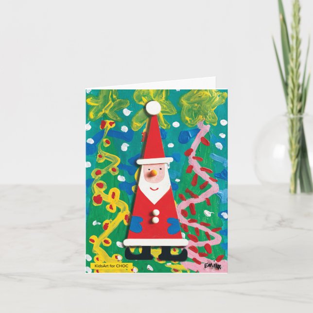Santa's Winter Wonderland - Kids Art for CHOC Card (Front)