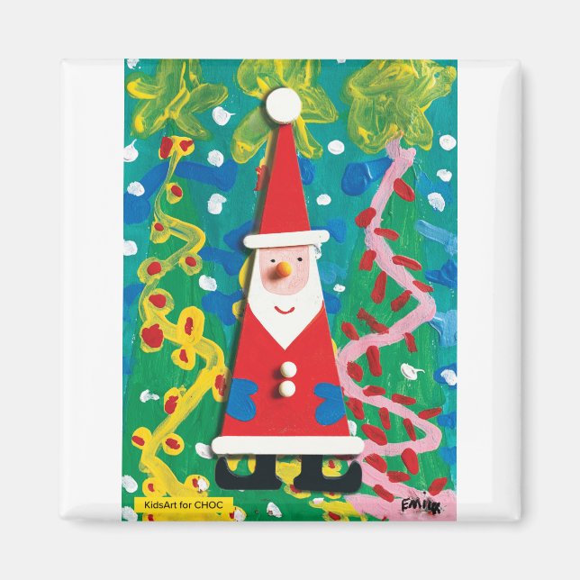 Santa's Winter Wonderland - Kids Art for CHOCd Magnet (Front)