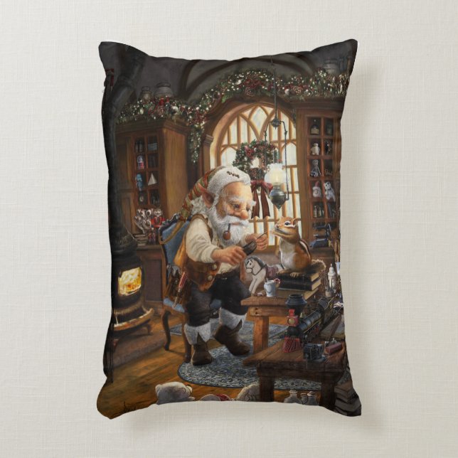 Santa's Workshop  Accent Pillow (Front(Vertical))