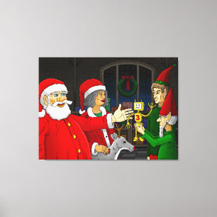 Santa's workshop at the North Pole Canvas Print