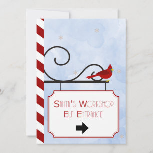 Santa's Workshop Christmas Card