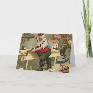 santas workshop Christmas_Card Holiday Card
