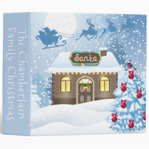 Santas Workshop Christmas Family Binder