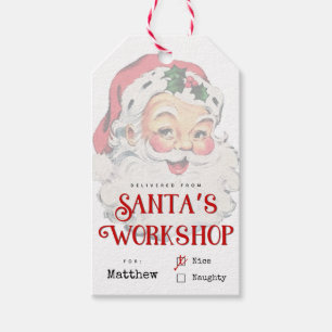 Santa's Workshop Christmas Gift Tag